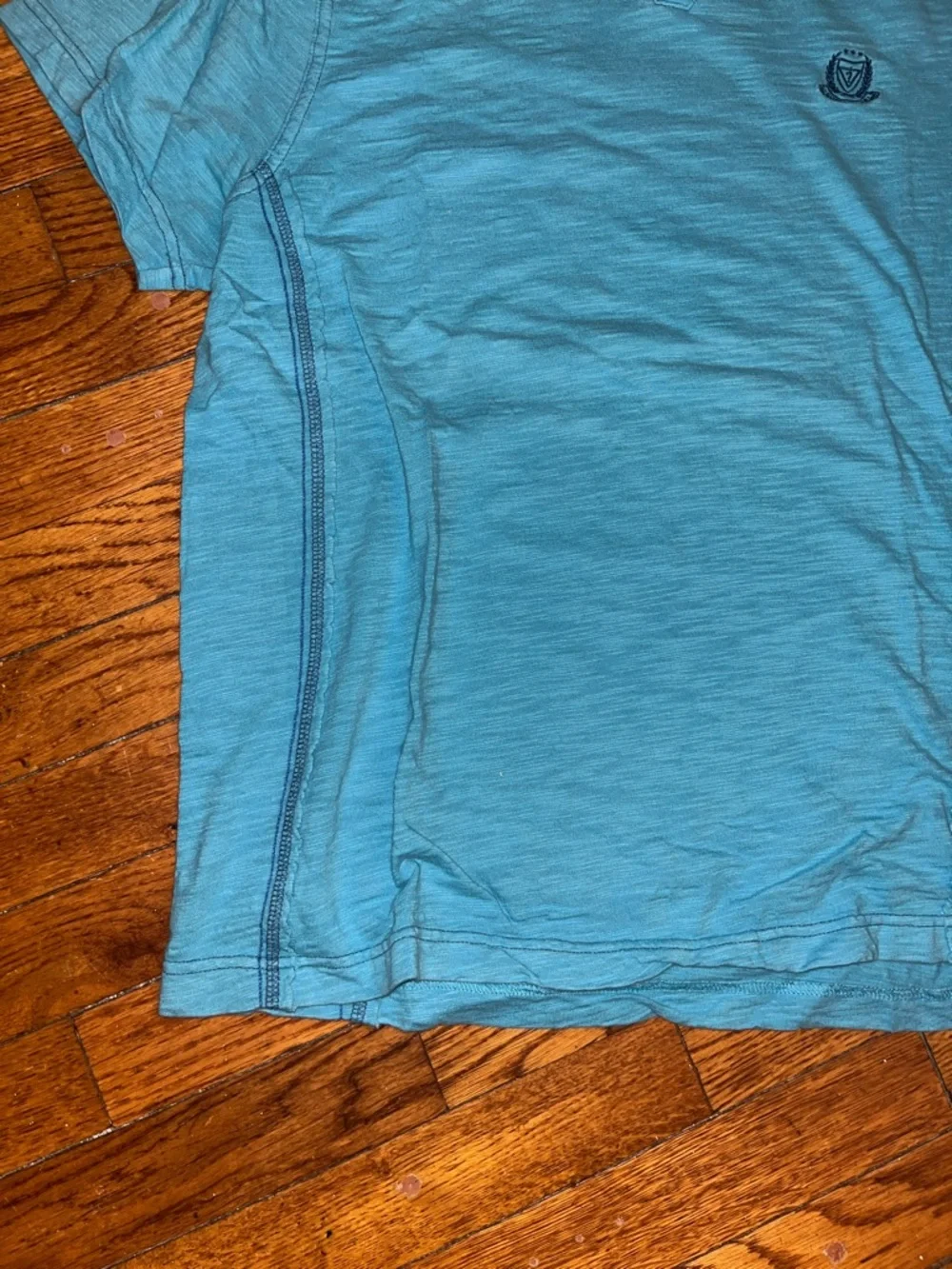 ⭐️🏳️‍🌈 Guess Men's Teal Johnny Collar Short Sleeve Tee - Picture 5 of 9